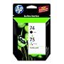 Original HP 74/75 Ink Cartridges Combo-Pack in Retail Packaging