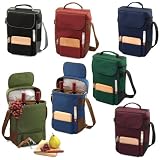 Picnic Time Duet Insulated Wine and Cheese Tote