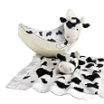 Baby Aspen The Cow Jumped Over The Moon Lovie Gift Set - Black And