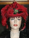 Victorian Hat Riding Hat SASS Hat "Spirit of Christmas" Small Bow