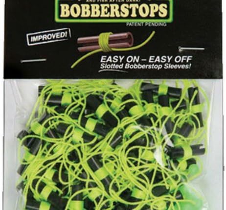 Rod-N-Bobb's Bobber Stops with Glow Beads (Pack of 100), Chartreuse by ROD N BOBBS