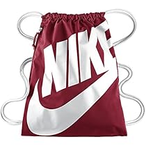 Nike Heritage Logo Drawstring Sackpack Gym Bag, Red/White
