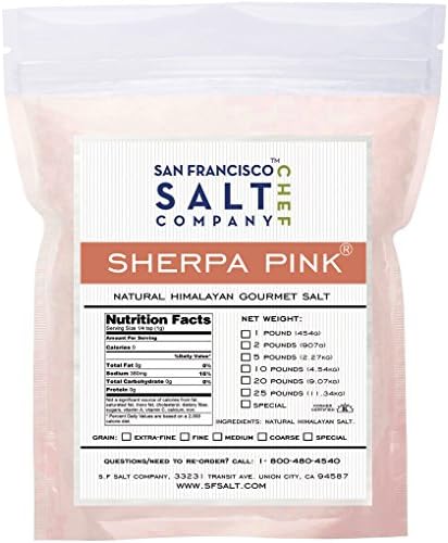 Sherpa Pink Himalayan Salt 25 Lbs Fine Grain