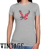 NCAA Eastern Washington Eagles Ladies Ash Distressed Logo Vintage Slim Fit T-shirt