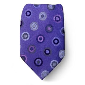 Mens BCBG Designer Silk Tie - Lavender Pink Silver