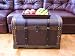 Large Antique Victorian Wood Trunk Wooden Treasure Hope Chest