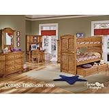 Cottage Traditions Youth Bunk Bedroom Set (Sandstone Finish) by American Wo ....