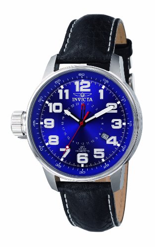 Invicta F0052 Stainless Steel Unisex Analogue Watch with Leather Strap