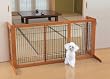 Richell Wood Freestanding Gate, High-Small, Autumn Matte Finish
