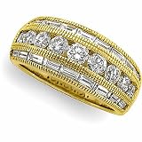 14K Yellow Gold Diamond Anniversary Band - 2.00 Ct.