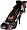 Betsey Johnson Women's Cammie Open-Toe Pump,Black Multi,6.5 M US