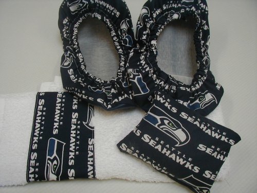 Seattle Seahawks Fabric Shoe Cover Rosin Bag Towel Set
