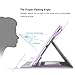 iPad Mini 2 Case, iPad Mini 3 Case Cover, iPad Mini Case, Cambond Slim Fit Auto Sleep/Wake Flip Case Cover with Card Slots and Stylus Holder, Protective Premium PU Leather (Light Purple)
