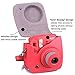CAIUL Compatible Mini 8 Camera Case Bag with Soft PU Leather Material for Fujifilm Instax Mini 8 8+ 9 Film Camera (Raspberry)