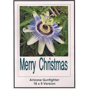 Arizona Gunfighter: Widescreen TV.: Greeting Card: Merry Christmas