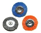 Dico 50-3 Wheel Nyalox Wheel Kit 3-inch Assorted Nyalox Wheel Brushes, 3-Piece