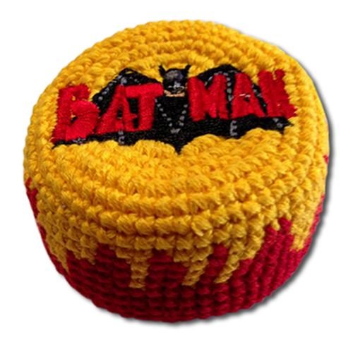 Super Hero Embroidered Hacky Sack Footbag FB44 - Vintage Batman Logo