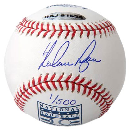 Texas Rangers Nolan Ryan Autographed Hall of Fame Model Baseball (UDA)