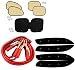 Auto Pearl - Combo Of - Car 500 Amp Heavy Duty Jumper Booster Cables , Car LED Blinking Bumper Protector And Chipkoo Sun Shade Curtain Beige Set of 4+1 RS.1532.00