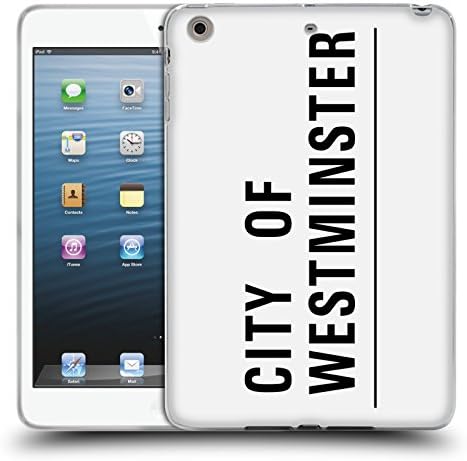Official London City Of Westminster Street Signs 4 Soft Gel Case for Apple iPad mini 1 / 2 / 3