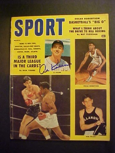 Al Kaline Detroit Tigers Autographed March 1959 Sport Magazine