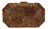 Fully Beaded, Octogon Shape, Rhinestone Closure, Evening Bag - Kia (61 2562)