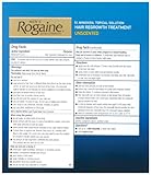 Rogaine for Men Hair Regrowth Treatment, Extra Strength Original Unscented, Set of 3, 2-Ounce Bottles