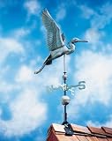 Verdigris Copper Heron Weathervane