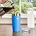 Healthy Human Stainless Steel Tumbler with Straw & Lid | Splash Proof Insulated Travel Cup | Eco-Friendly Coffee Tumblers | Water Cups with Straws Cleaner and Splash Proof Lids (20oz, Bahama)