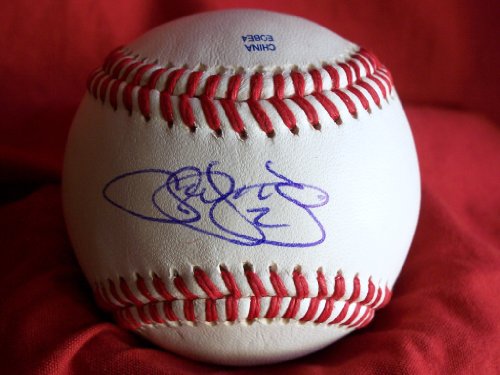 Jack Wilson Autographed ROLB Baseball, Seattle Mariners, Pittsburgh Pirates, Proof Photo of Jack Signing for Us.