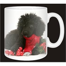 BLACK POODLE+CRACKER Coffee Mug