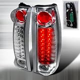 1999-2000 Cadillac Escalade, 1988-1998 Chevy C10 Led Tail Lights Chrome by Instyleparts