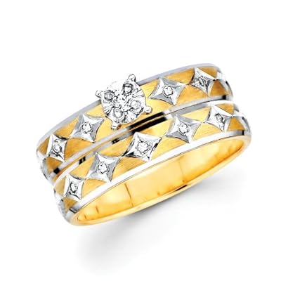 Diamond wedding rings for woman's gold