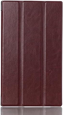 Visotre (6 Colors) Lenovo Tab 2 A7-10F Case - Premium PU Leather Tablet Case Cover for Lenovo Tab 2 A7-10F, 3 Fold Crazy Horse Pattern with Multi-Angle Stand(Brown)