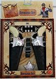 WILD WEST 2 GUNS & HOLSTER - COWBOY FANCY DRESS COSTUME