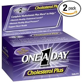 One-A-Day Cholesterol Plus 50 Tablets, Boxes (Pack of 2)