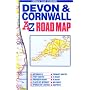 Devon and Cornwall Road Map