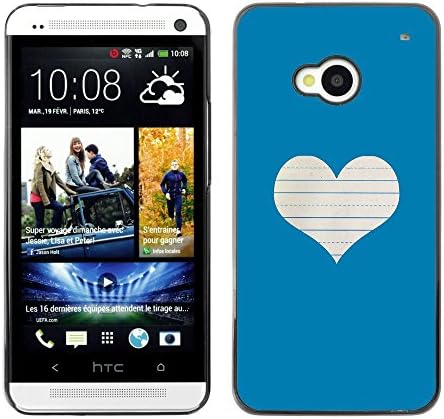 Ziland / Slim Design Case Cover Shel / Love Notebook White / HTC One M7