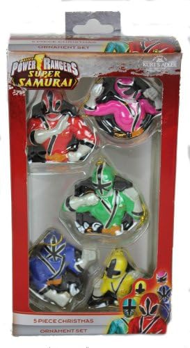 Power Rangers Super Samurai 5 Piece Christmas Ornament Set