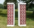 Brick Column Standards Wood Horse Jumps 2 Heights