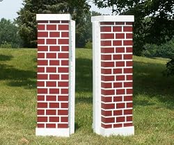 Brick Column Standards Wood Horse Jumps 2 Heights