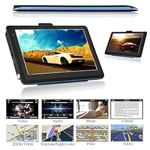 Where to shop  Excelvan® 7" Inch LCD Display Touchscreen Truck Car GPS Navigation SAT NAV UK EU Maps FM POI SpeedCam MP3 MP4 Video Player Ebook Touchpad TF Card Supported Function FM Transmitter 8GB 128MB Free EU UK Maps