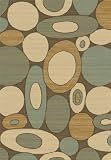 Contemporary Area Rug, Dynamic Rugs Eclipse Collection Brown Blue