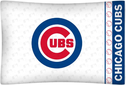 Best Quality Micro Fiber Pillow Case - Chicago Cubs MLB /Color White Size Stan