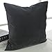 Deconovo Decorative Pillows Case Sofa Pillow Cases 18 x 18 Inch Grey Throw Toss Pillow Covers for Office Dark Grey