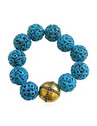 18kt Solid Gold Diamond Beads Cord Bracelet Handmade Jewelry