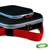T-Mobile G-Slate 4G Android Tablet Computer Cover Hard Cube Case with Shoulder Strap and Attached Pocket ( BLACK RED )