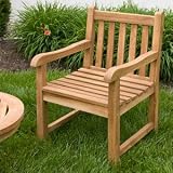 Natural Teak Wood Java Arm Chair
