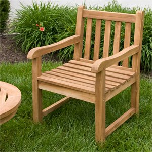 Jakie Teak Wood Arm Chair