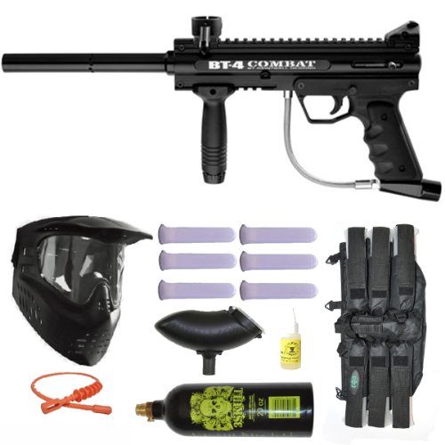 BT BT4 Combat Scenario Paintball Marker Gun 3Skull Mega Set